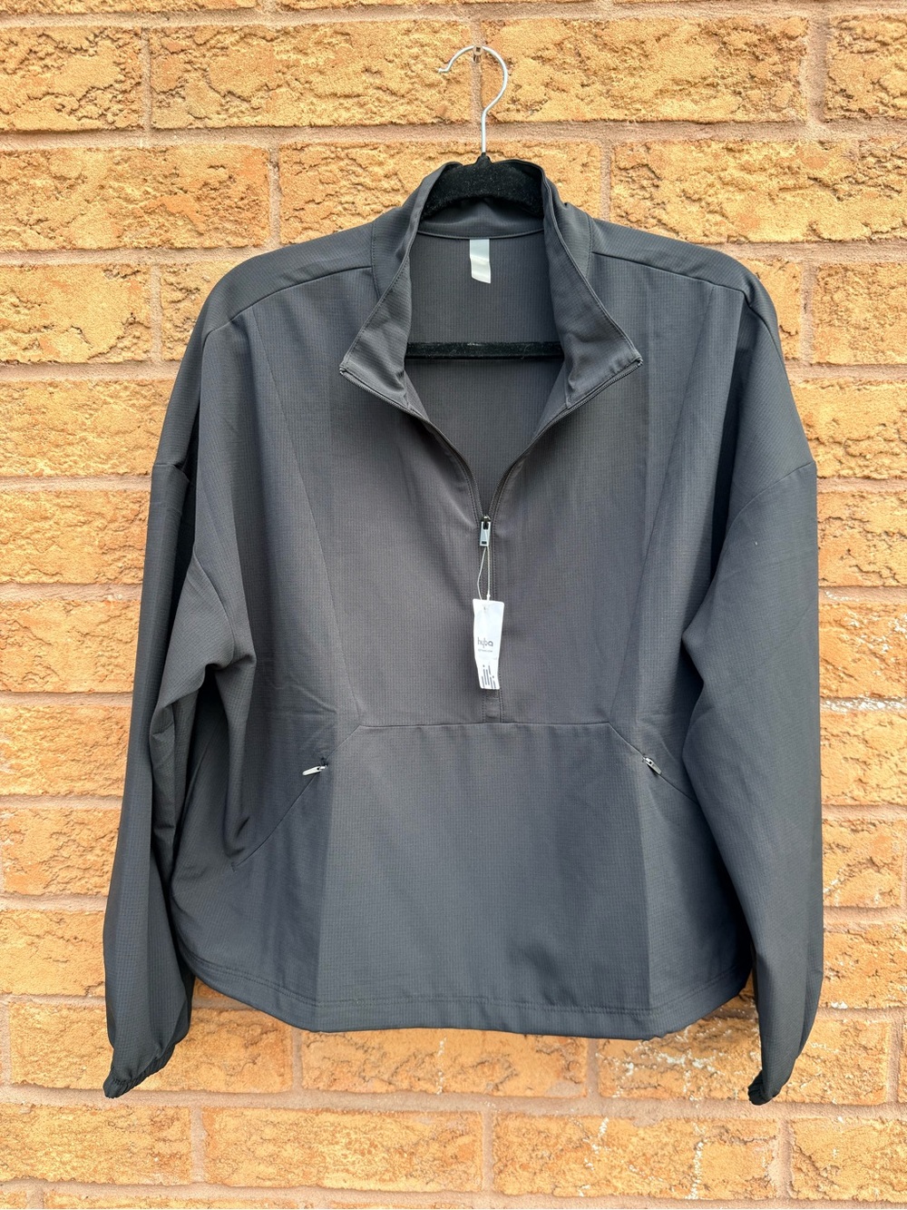 🌿2/$25 • Hyba‎ Hylux Black Mock Neck Half Zip Water Resistant Pullover